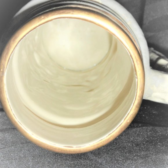 14" BEER STEIN Hand Made & Painted Signed Mary Howroyd Armored Knight Collectibl - Picture 8 of 9